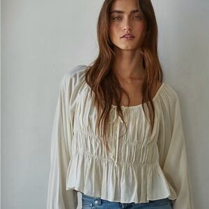 By Together Cream Blouse NWT